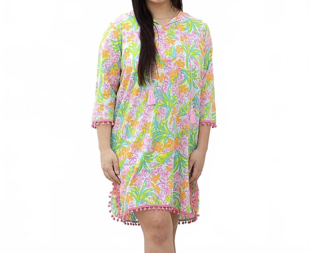 NEW THE ROYAL STANDARD grenada tunic cover up in multi